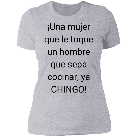 NL3900 Ladies' Boyfriend T-Shirt - Un hombre que sepa cocinar